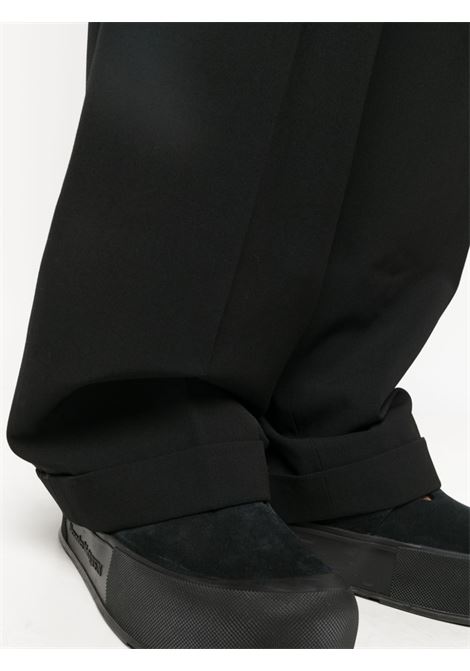 Pantaloni a gamba larga parnes in nero - uomo DRIES VAN NOTEN | 2320209227061900